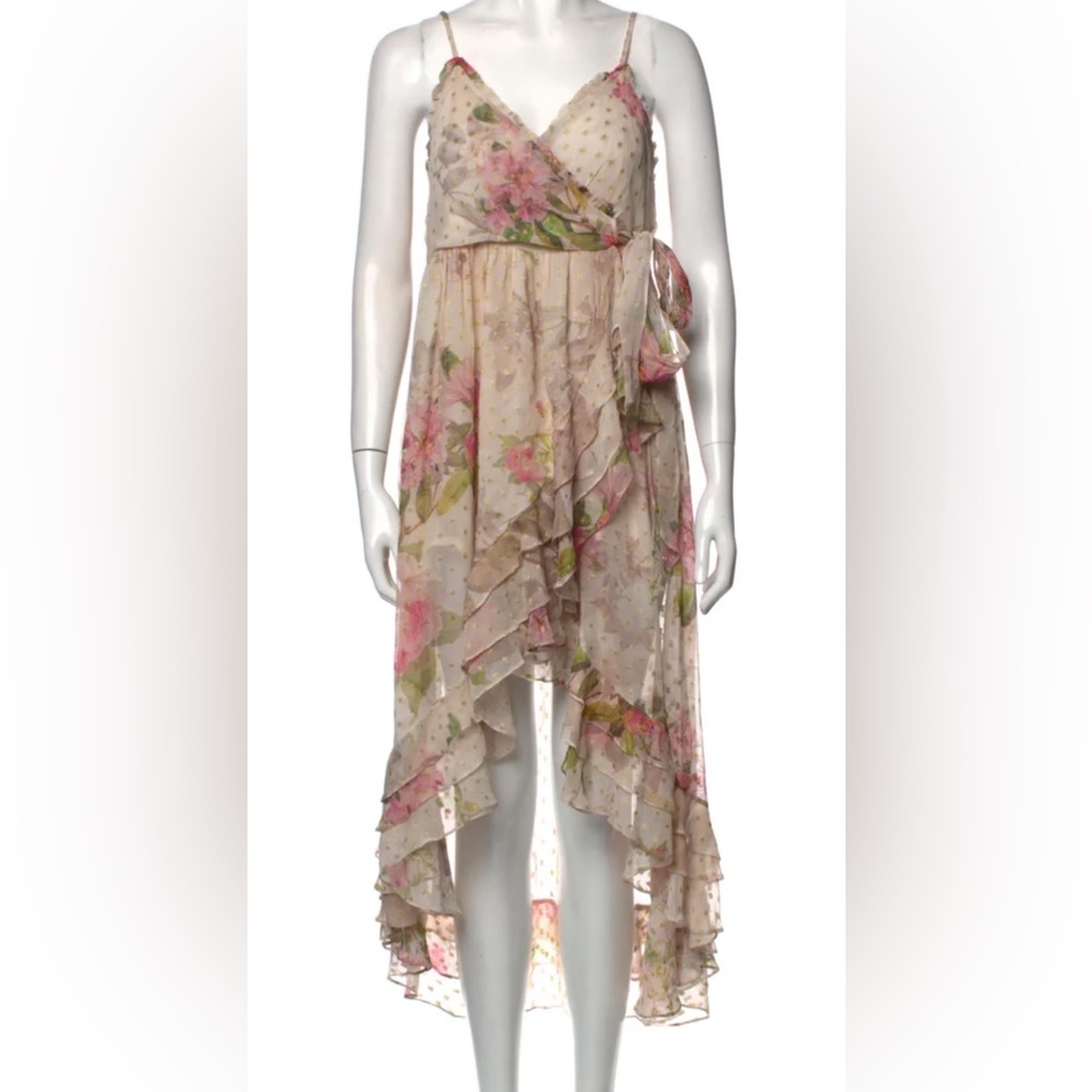 Rococo sand floral print king dress